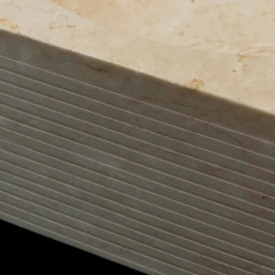 Lavaman i bardhë në gur natyral, një copë, Zor Viadurini