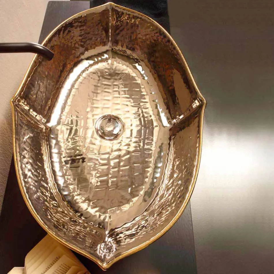 Lavatrice countertop qeramike dhe ari countertop bërë në Itali Dizajn Oscar Viadurini