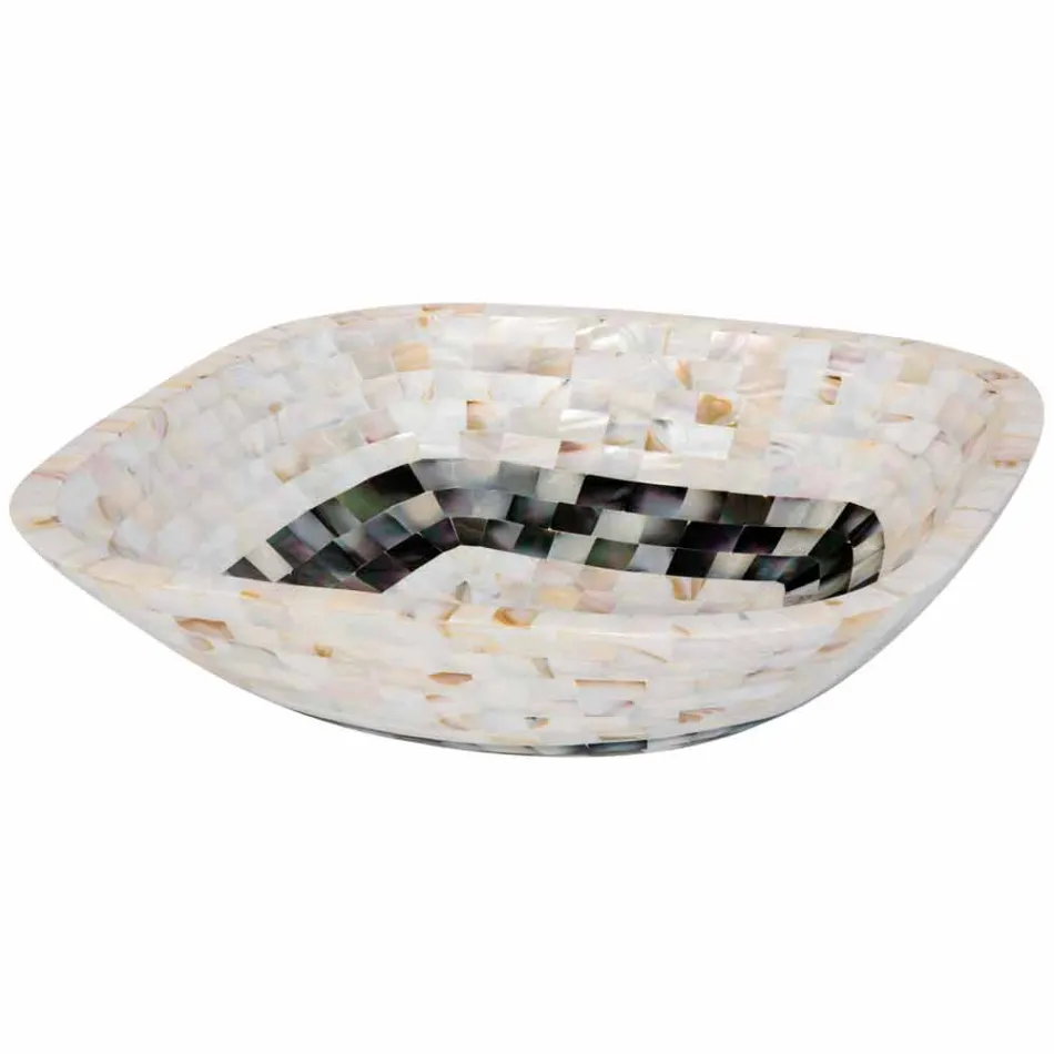 Lavaman countertop me futje në predha Bea, copë unike Viadurini