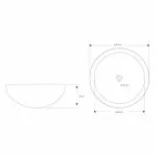 Lavaman i Countertopit të Projektimit të Rrumbullakët në Mermer të Zi - Liri Viadurini