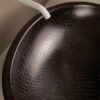 Verifikim Countertop lavaman qeramike e zezë pitoni e bërë në Itali me shkëlqim