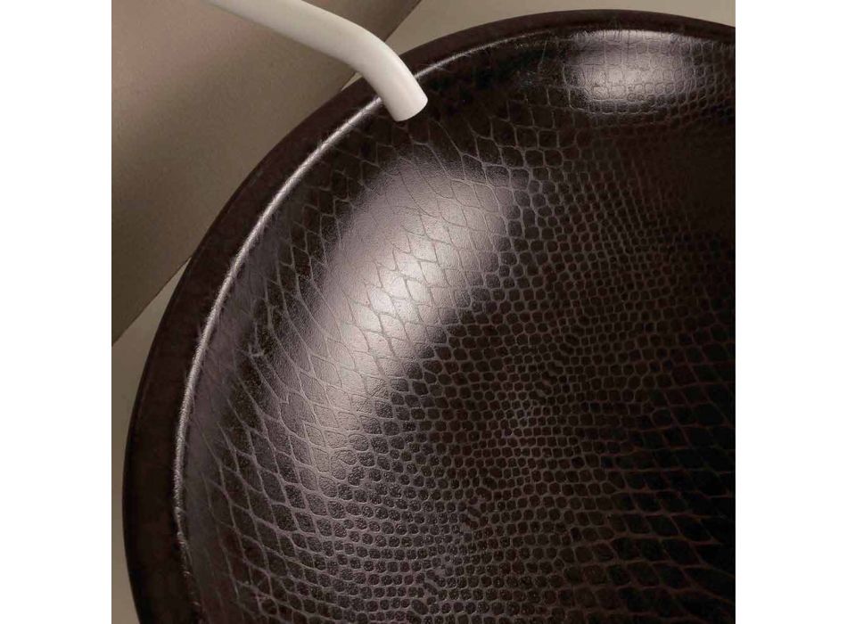 Verifikim Countertop lavaman qeramike e zezë pitoni e bërë në Itali me shkëlqim Viadurini
