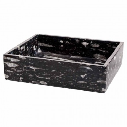 Dizenjoni lavaman për countertop në mermer Ozzy, copë unike Viadurini