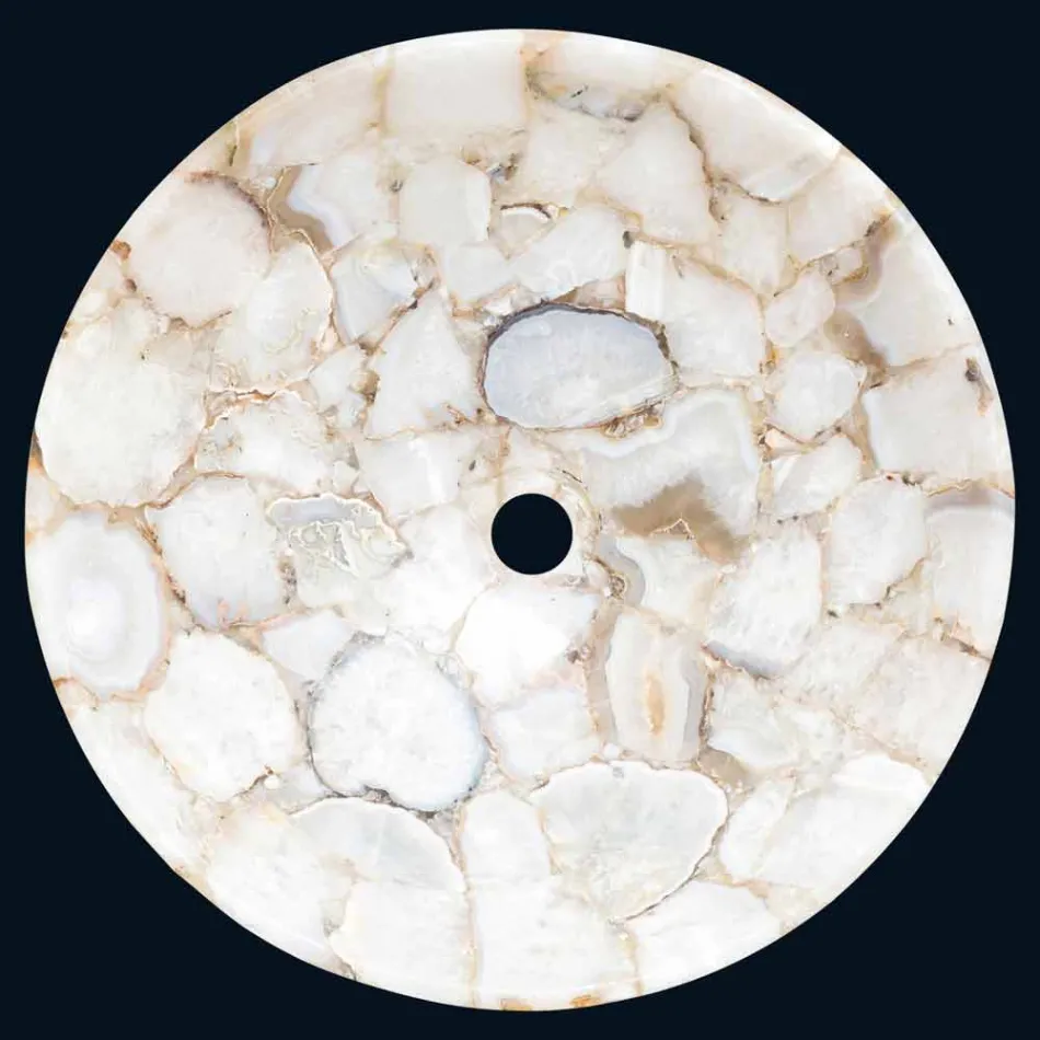 Dizenjoni lavazhin e countertopit në gurin kristalor Poncho Viadurini