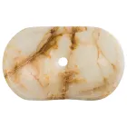 Lavaman banaku i projektuar në gur oniks Lana, i punuar me dorë Viadurini