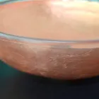 Projektoni lavamanin e countertopit në rrëshirë transparente dhe bakër - Salvatore Viadurini