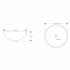 Projektoni lavamanin e countertopit në rrëshirë transparente dhe bakër - Salvatore Viadurini