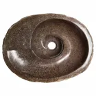 Lavaman countertop i dizajnit modern në gurin e lumit, Busca Viadurini