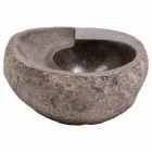 Lavaman countertop i dizajnit modern në gurin e lumit, Busca Viadurini