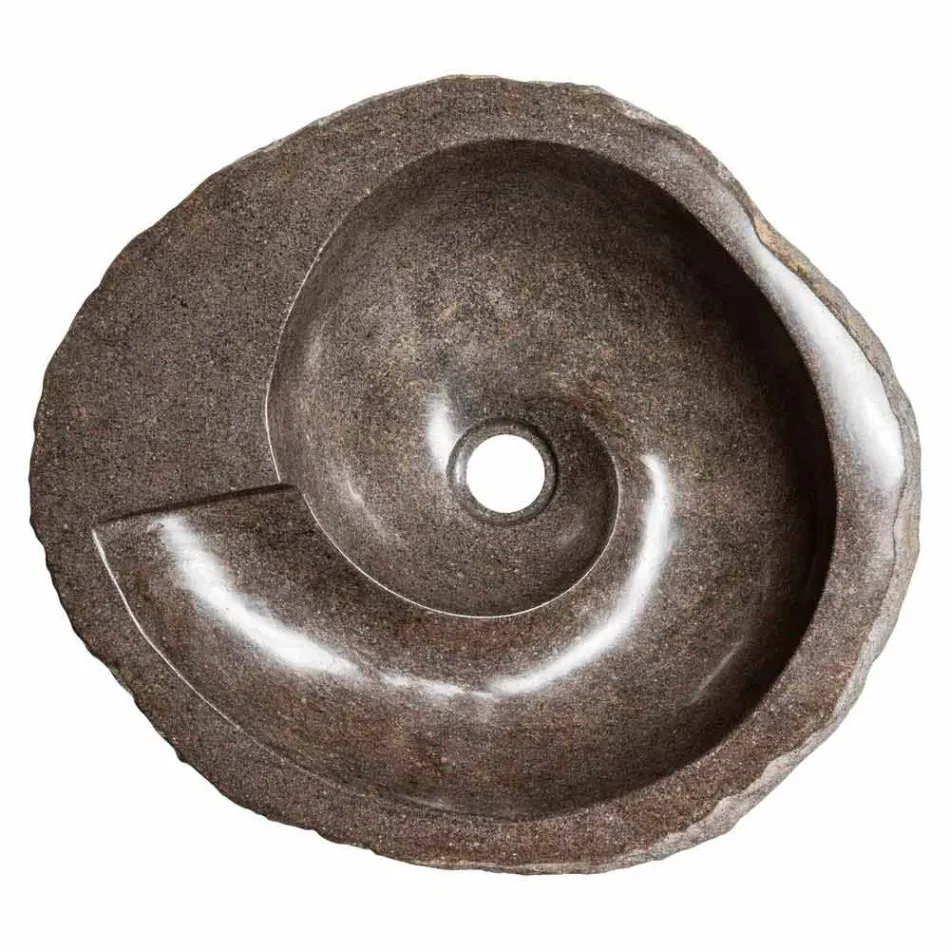 Lavaman countertop i dizajnit modern në gurin e lumit, Busca Viadurini