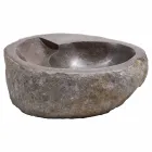 Lavaman countertop i dizajnit modern në gurin e lumit, Busca Viadurini