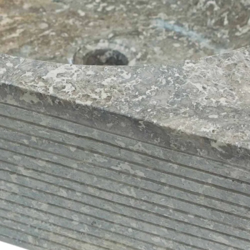 Mbështetëse për larje guri natyror gri, një copë Zor Viadurini