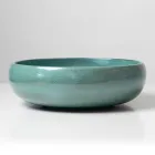 Lavaman Raku prej Argjile me Shkëlqim Metalik Craquelé - Prisma Viadurini