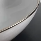 Lavaman tavani me ngjyra qeramike me finitura të ndryshme L 65 cm - Kub Viadurini