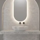 Lavaman tavani me ngjyra qeramike me finitura të ndryshme L 65 cm - Kub Viadurini