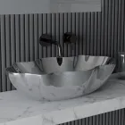 Lavaman tavani me ngjyra qeramike me finitura të ndryshme L 65 cm - Kub Viadurini