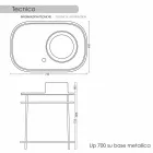 Lavaman në bazën e plotë metalike qeramike Marta Viadurini