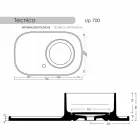 Lavaman i bërë me qeramikë me një dizajn modern Marta Viadurini