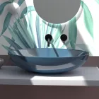 Lavaman banak në qeramikë me shkëlqim ose mat Made in Italy - Ferry Viadurini