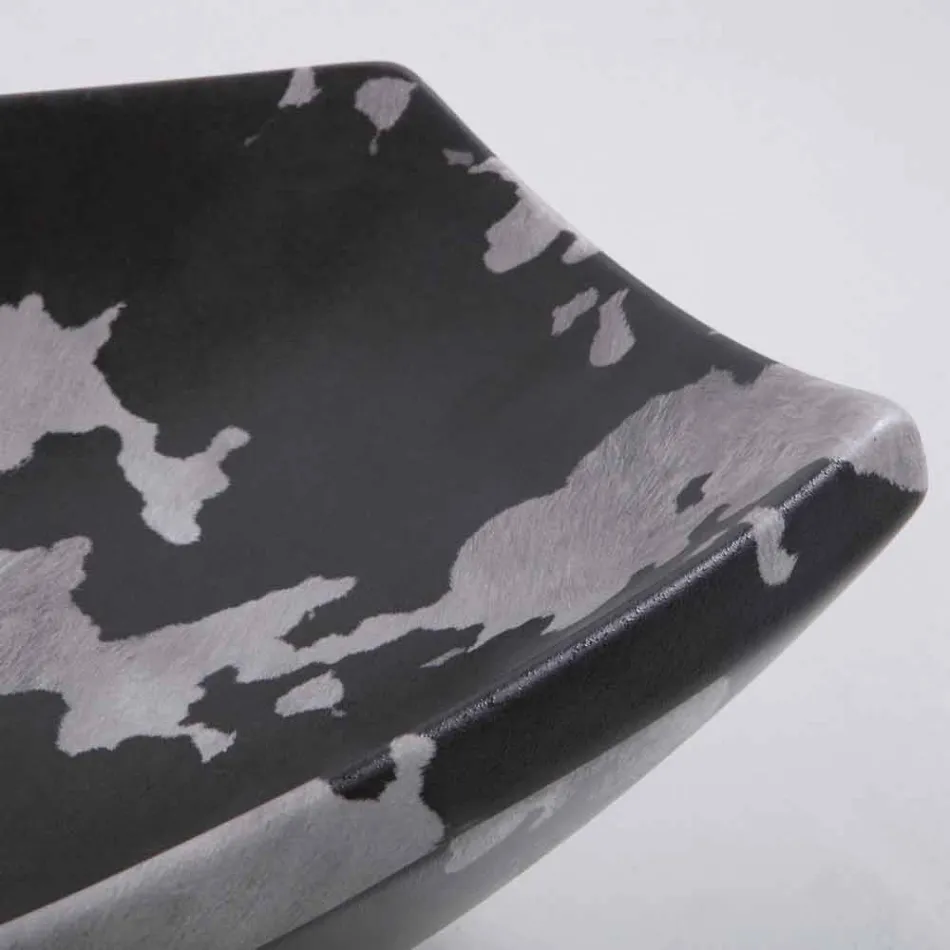 Lavaman countertop në qeramikë të ndotur të dizajnit të bërë në Itali Laura Viadurini