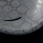 Lavaman countertop në qeramikë të shtypur në kokosit gri të bërë në Itali me shkëlqim Viadurini