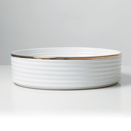 Lavaman për banak prej guri porcelani me skaje të smaltuara - Vibrim Viadurini