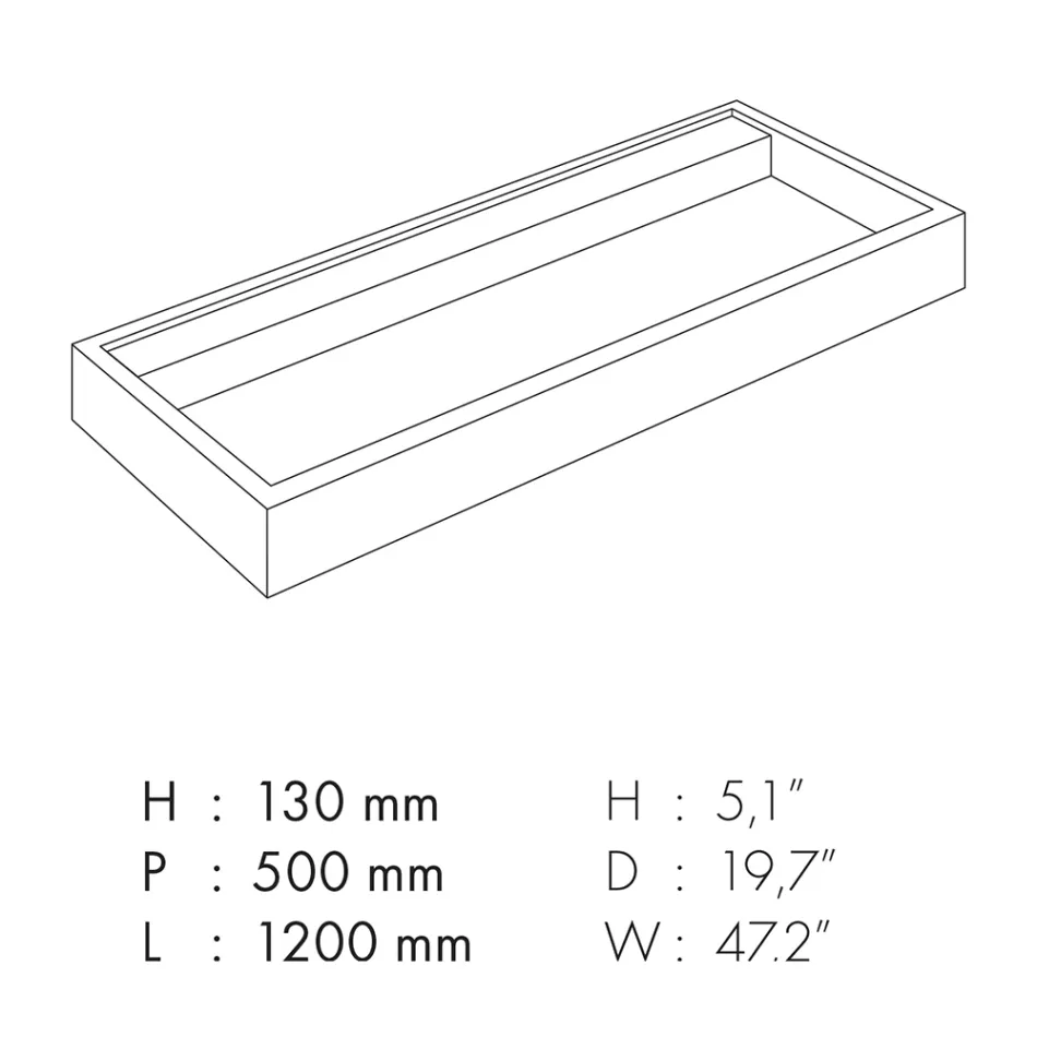 Lavaman banake prej guri prej porcelani me efekt mermeri Prodhuar në Itali - Cervia Viadurini