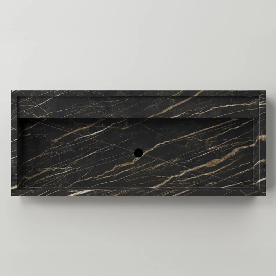 Lavaman banake prej guri prej porcelani me efekt mermeri Prodhuar në Itali - Cervia Viadurini