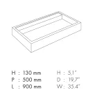 Lavaman banake prej guri prej porcelani me efekt mermeri Prodhuar në Itali - Cervia Viadurini