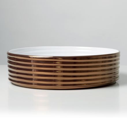 Lavaman për Banak në Qelq Porcelani të Valëzuar, Prodhuar në Itali - Vibrazione Viadurini