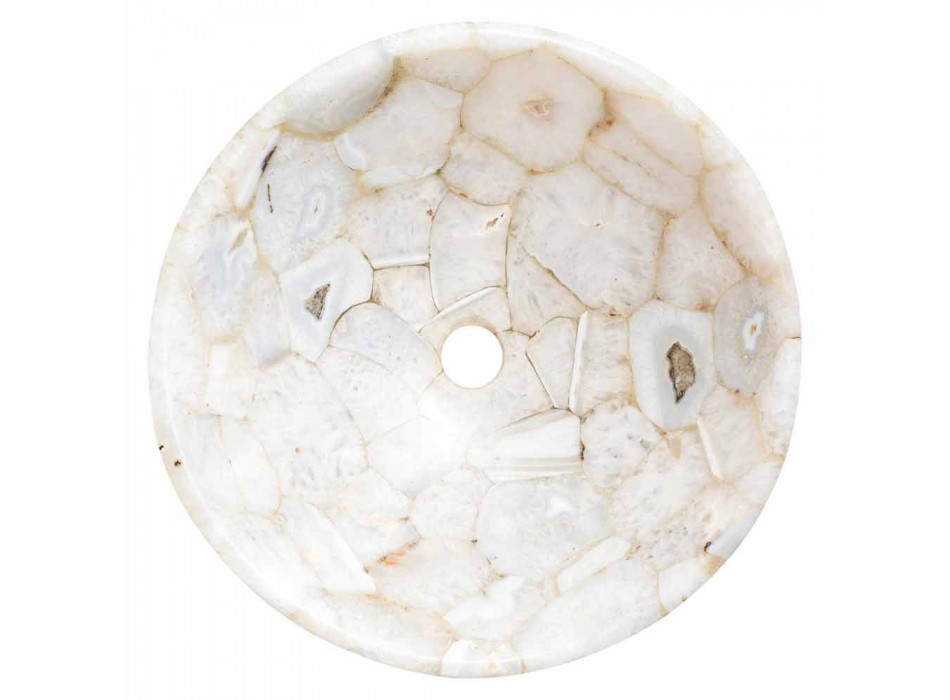 Lavaman countertop në gur agat me një dizajn modern Moca, copë unike Viadurini
