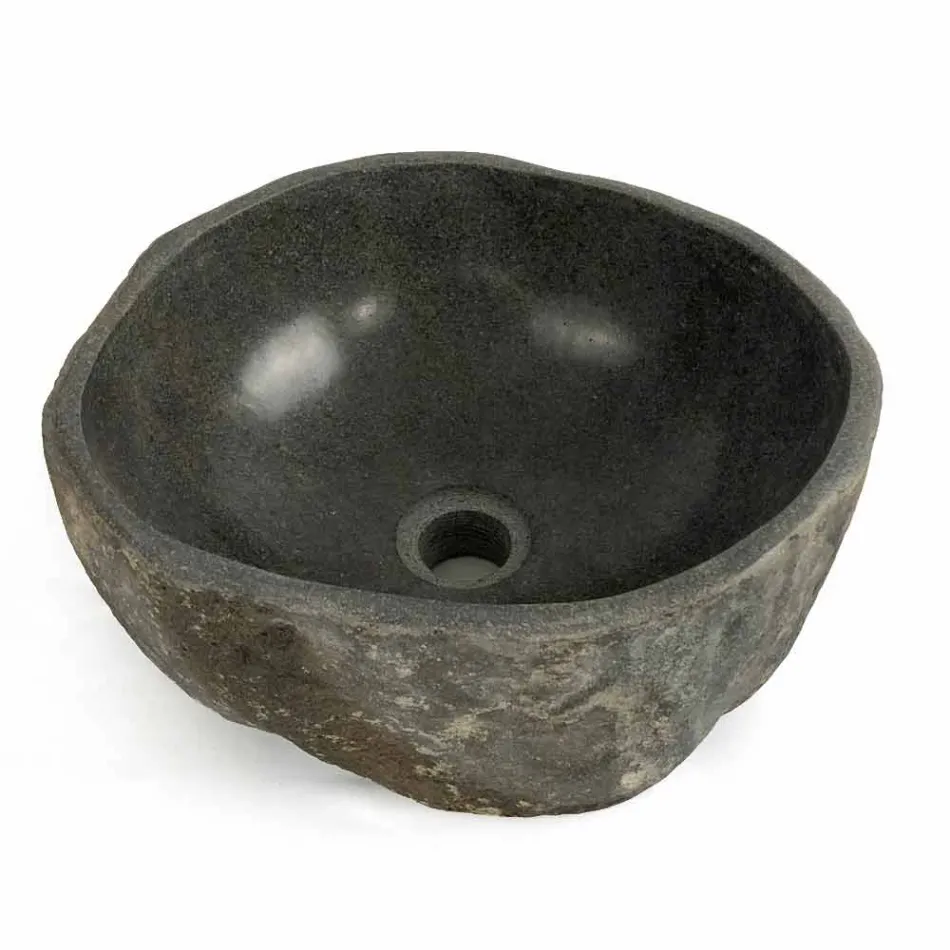 Lavaman countertop në gur natyral lumi Agra Viadurini