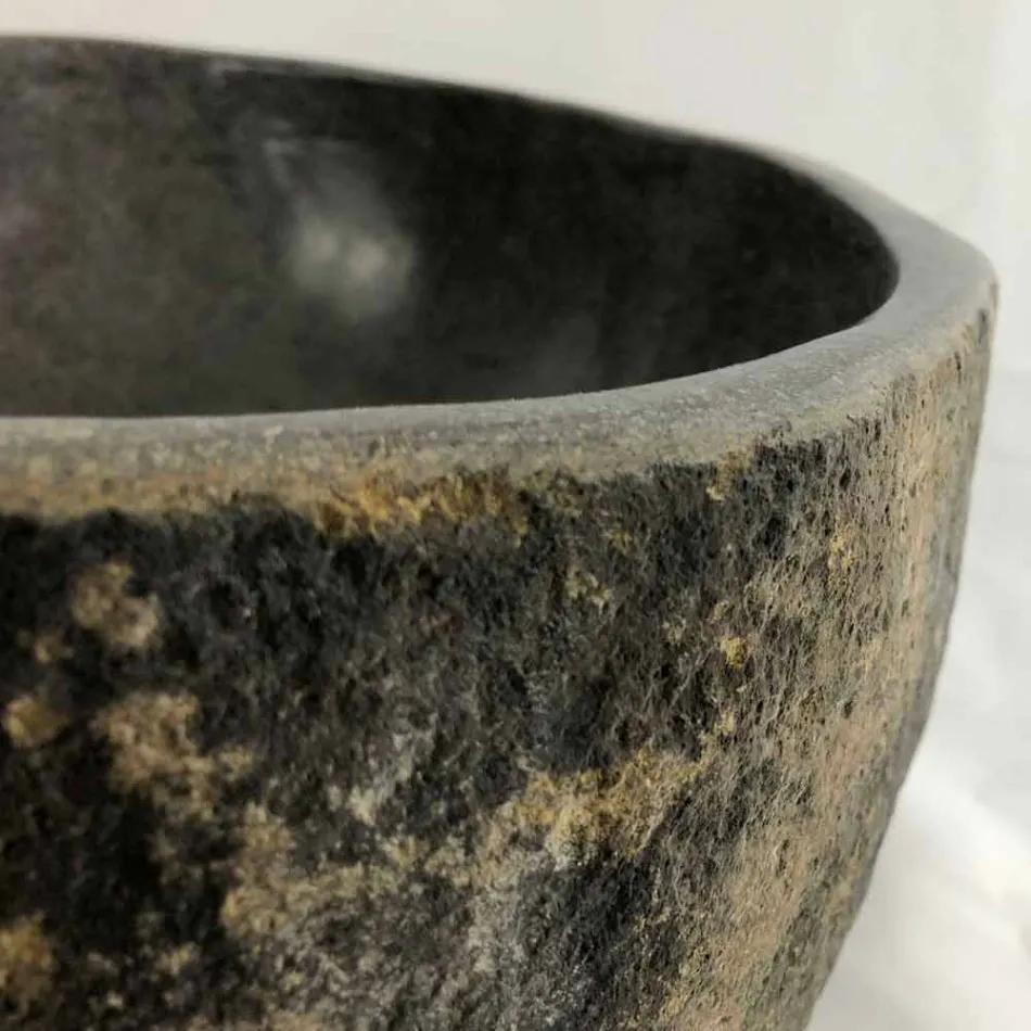 Lavaman countertop në gur natyral lumi Agra Viadurini