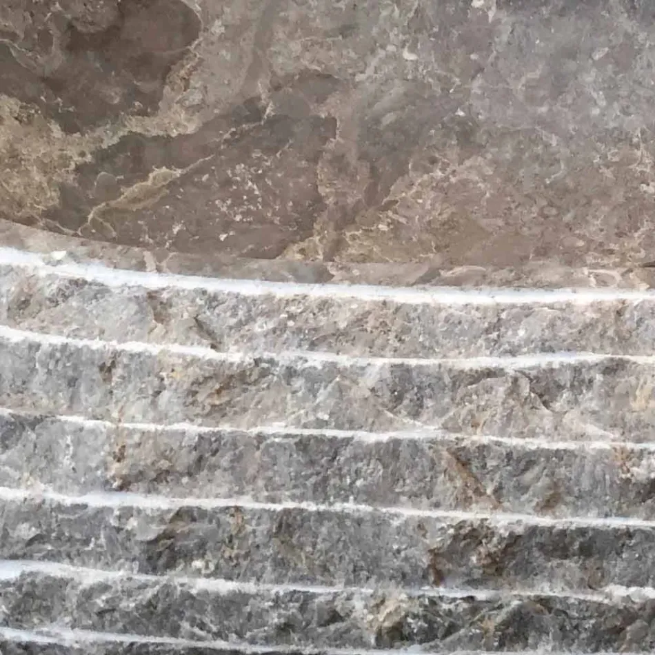 Lavaman banje countertop guri gri, copë unike Viadurini