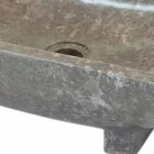 Lavaman në gur natyral gri Iria, një copë Viadurini