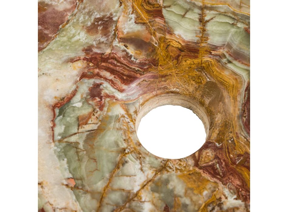 Lavaman tavani në gur oniks Leila, pjesë unike e punuar me dorë Viadurini