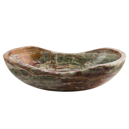 Lavaman tavani në gur oniks Leila, pjesë unike e punuar me dorë Viadurini