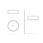 Lavaman tavani me Mbarim Platini Raku Argjil Prodhuar në Itali - Ribano Viadurini