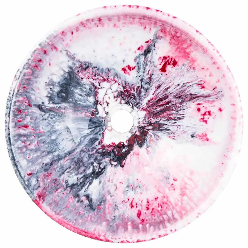 Countertop banjë moderne me rrëshirë me dy ton - Dogliola Viadurini