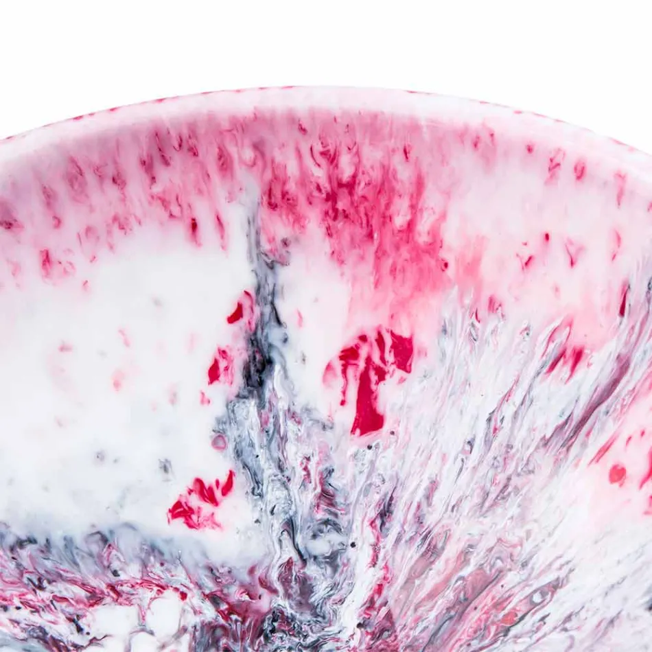 Countertop banjë moderne me rrëshirë me dy ton - Dogliola Viadurini