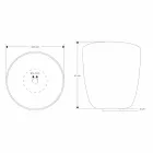 Lavaman countertop në rrëshirë dhe pluhurat minerale në formën e një kovë - kovë Viadurini