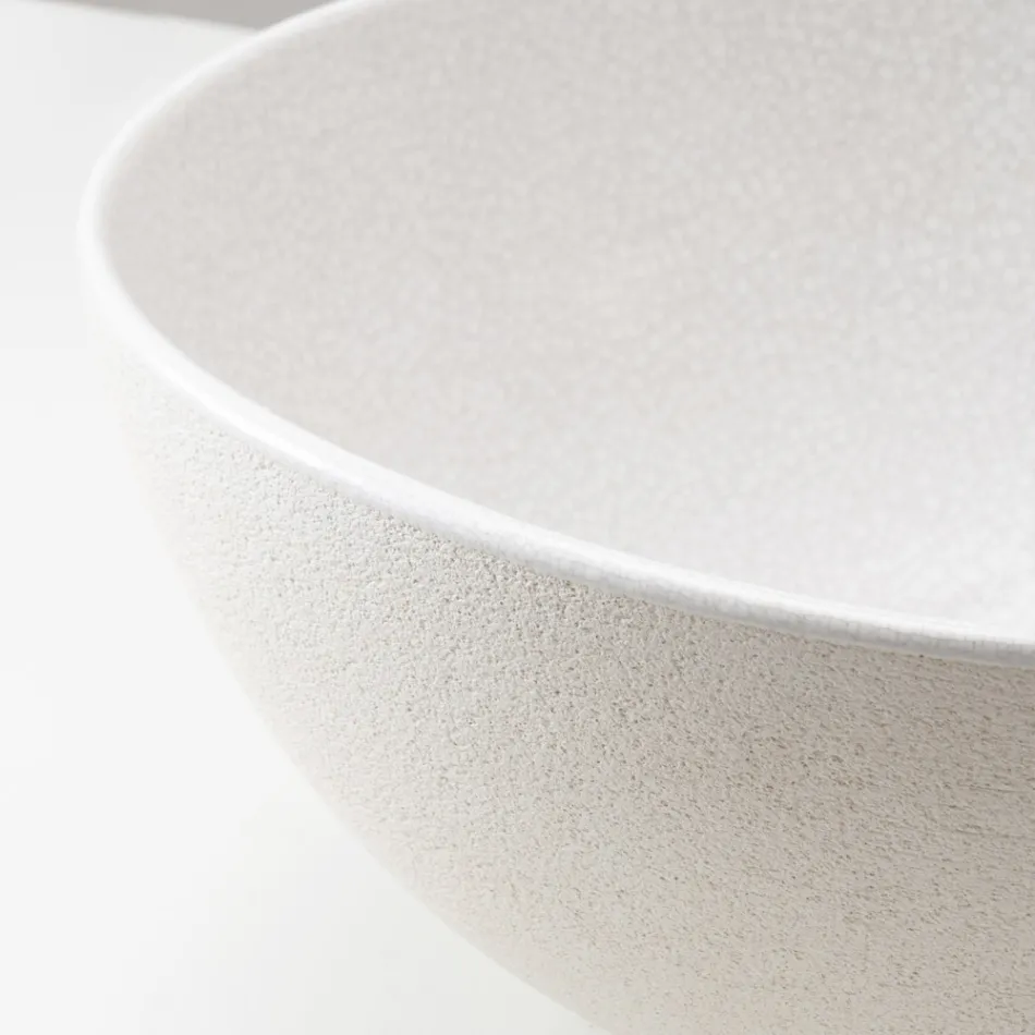 Lavaman Raku i rrotulluar me dorë, i prodhuar në Itali - Magma Viadurini