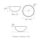Lavaman Raku i rrotulluar me dorë, i prodhuar në Itali - Magma Viadurini