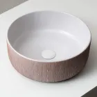 Lavaman Balance i punuar me dorë, i punuar me dorë, prej druri natyral, i kuq, i punuar me dorë Viadurini