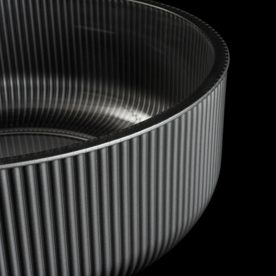 Lavaman për sipërfaqe pune prej xhami venecian të veshur me rrëshirë dhe të lyer - Excelsior Viadurini