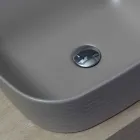 Washbasin Modern Countertop në Qeramikë të Bardhë ose me ngjyrë Trabia Viadurini