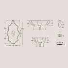 Lavaman Moderne Countertop në Qeramikë me shkëlqim Prodhuar në Itali - Kub Viadurini