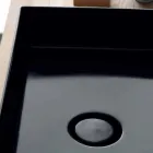 Countertop qeramike e zezë moderne e pastër Icon Alice Ceramica Viadurini