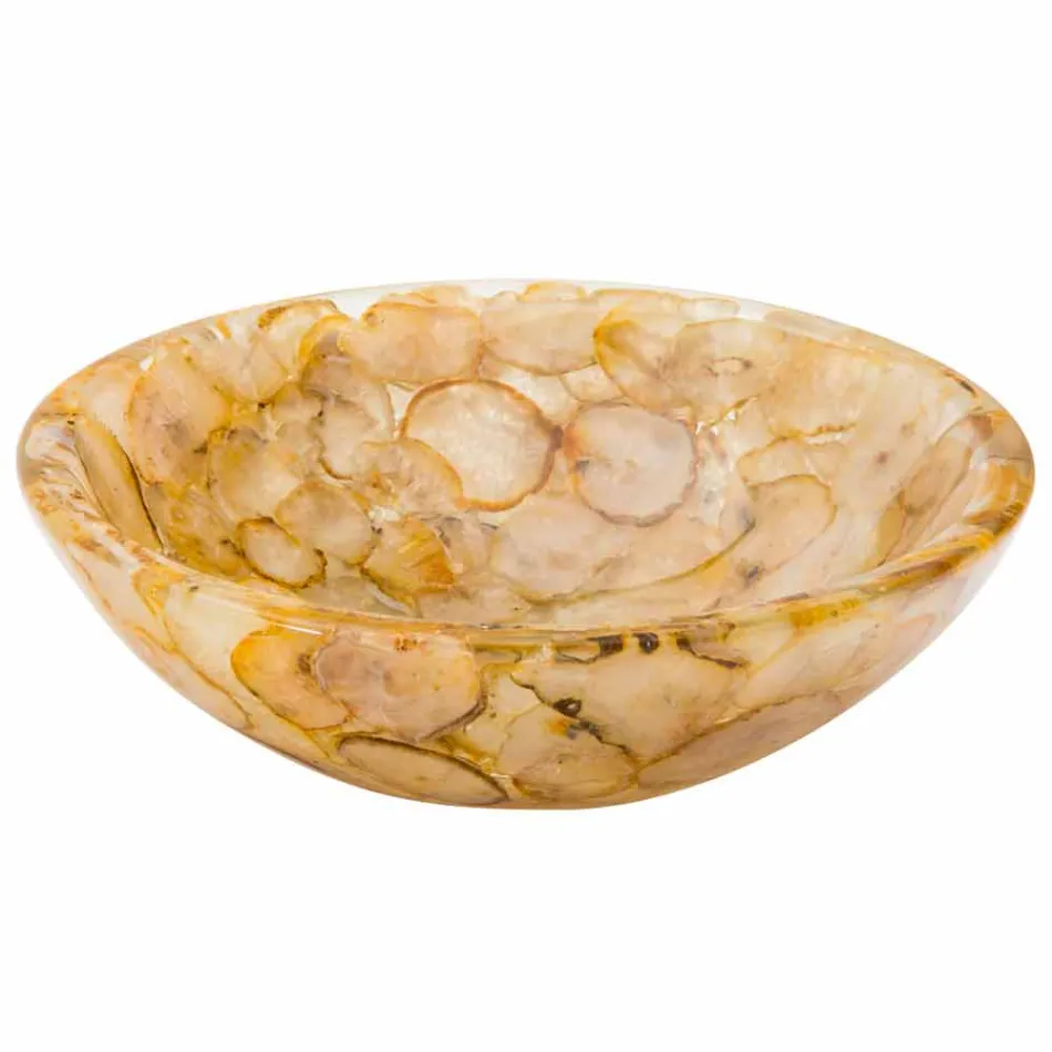 Mbytet moderne countertop në rrëshirë artificiale dhe gur agat Petra Viadurini