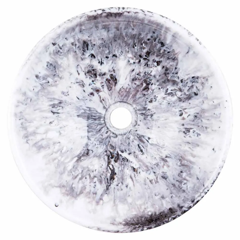 Countertop banjo me banjë moderne dhe me rrëshirë të zezë - Dogliola Viadurini